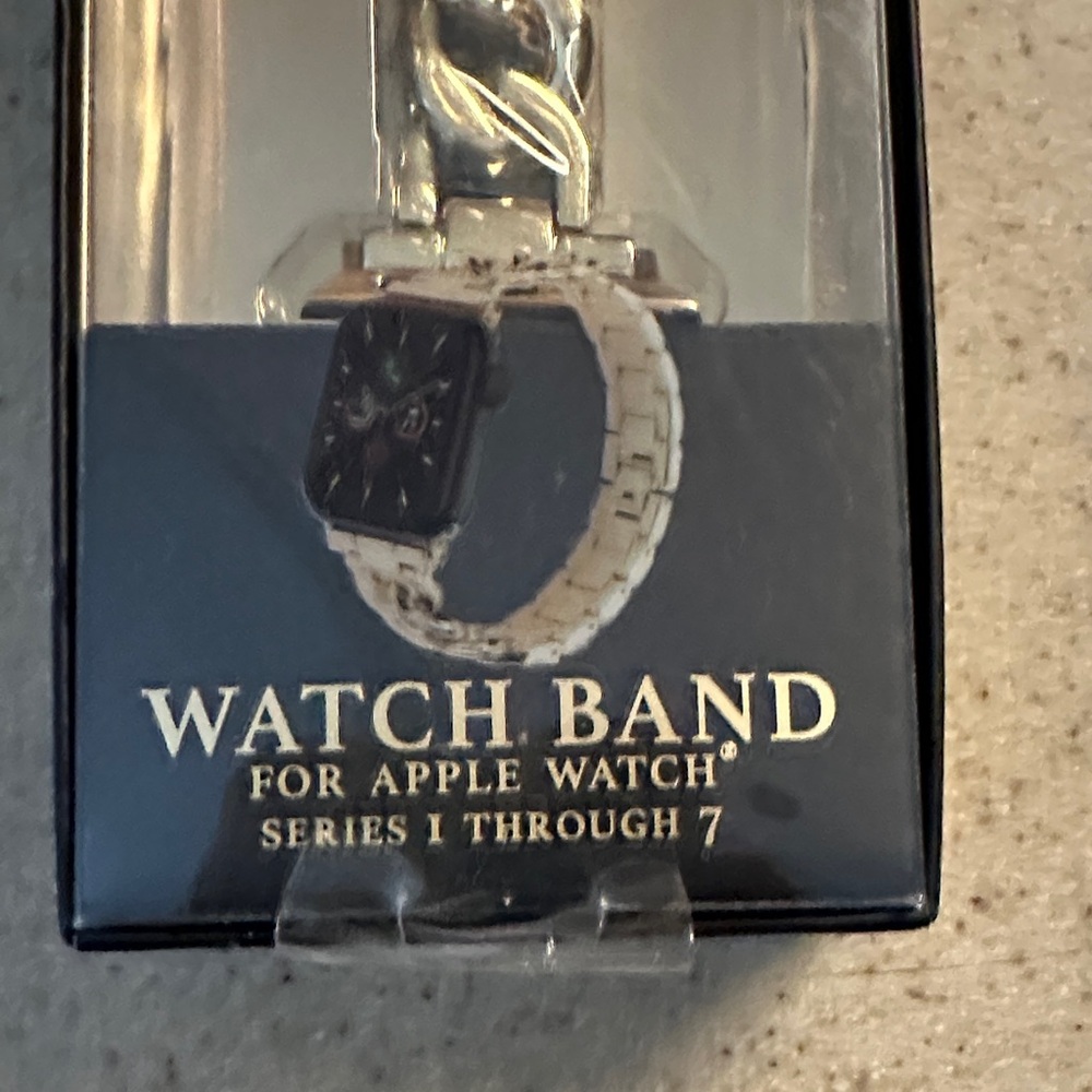 Gold Tone Metal Watch Band for Apple Watch. Fits 38mm, 40mm and 41mm watch.
